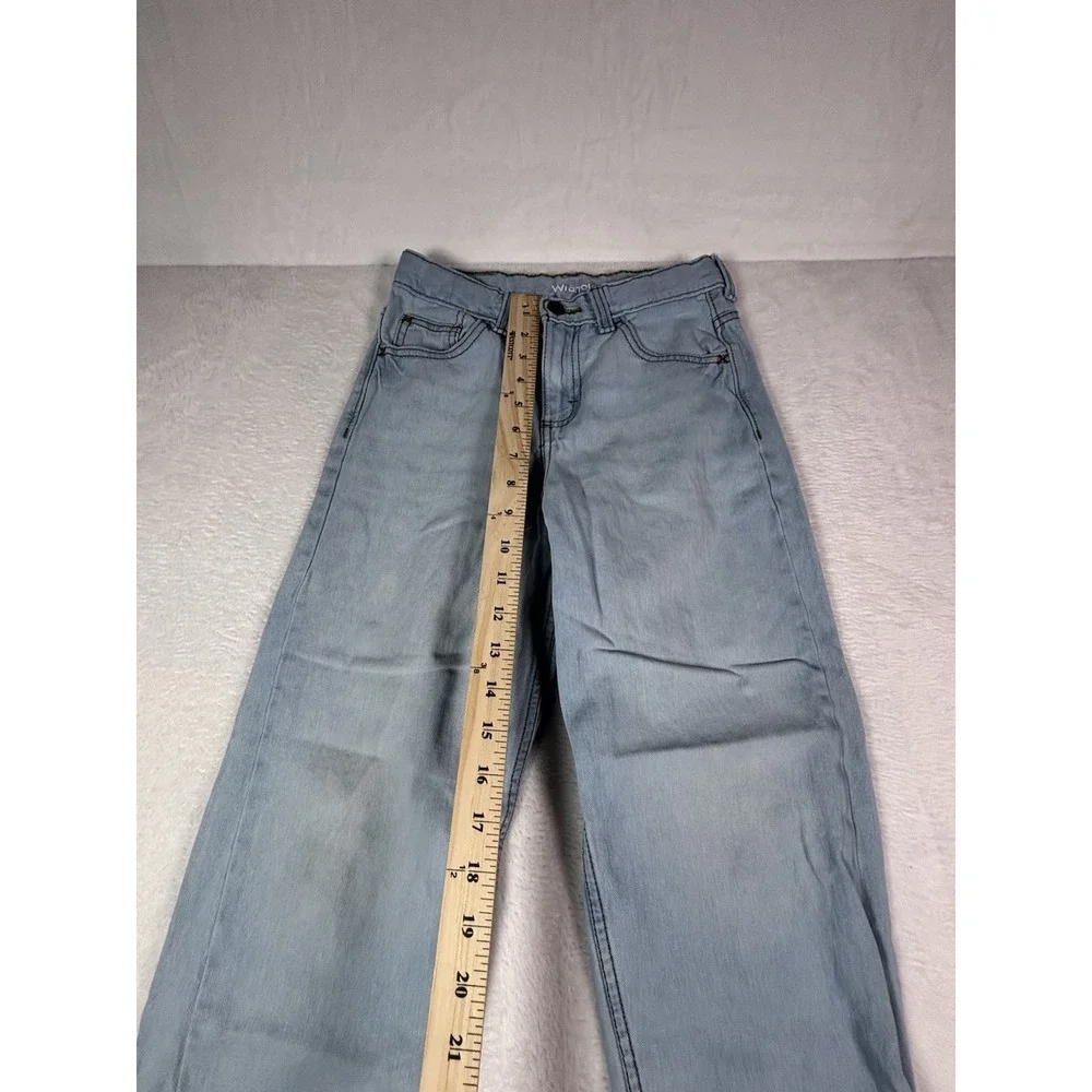 Wrangler Loose Fit Jeans Boys 10 Regular Light Wash Straight Leg Denim Blue
